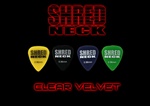 Shredneck "CLEAR VELVET" Guitar Picks - 12 Picks Per Package - Assorted Colors