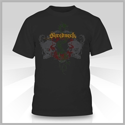 Limited Edition Shredneck Skulls & Dragon T-shirt.  Black.  High Quality Gildan 50% Cotton / 50% Polyester Preshrunk T-shirt