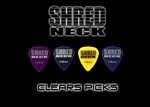 Shredneck "CLEARS" Guitar Picks - 60 Picks - Assorted Colors